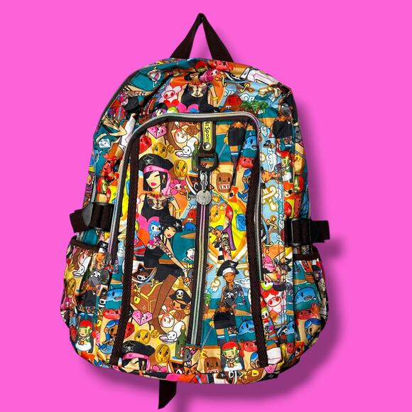 Rare Vintage Y2K Tokidoki x LeSportsac Backpack Pirata Pirate Print NWOT main image 7